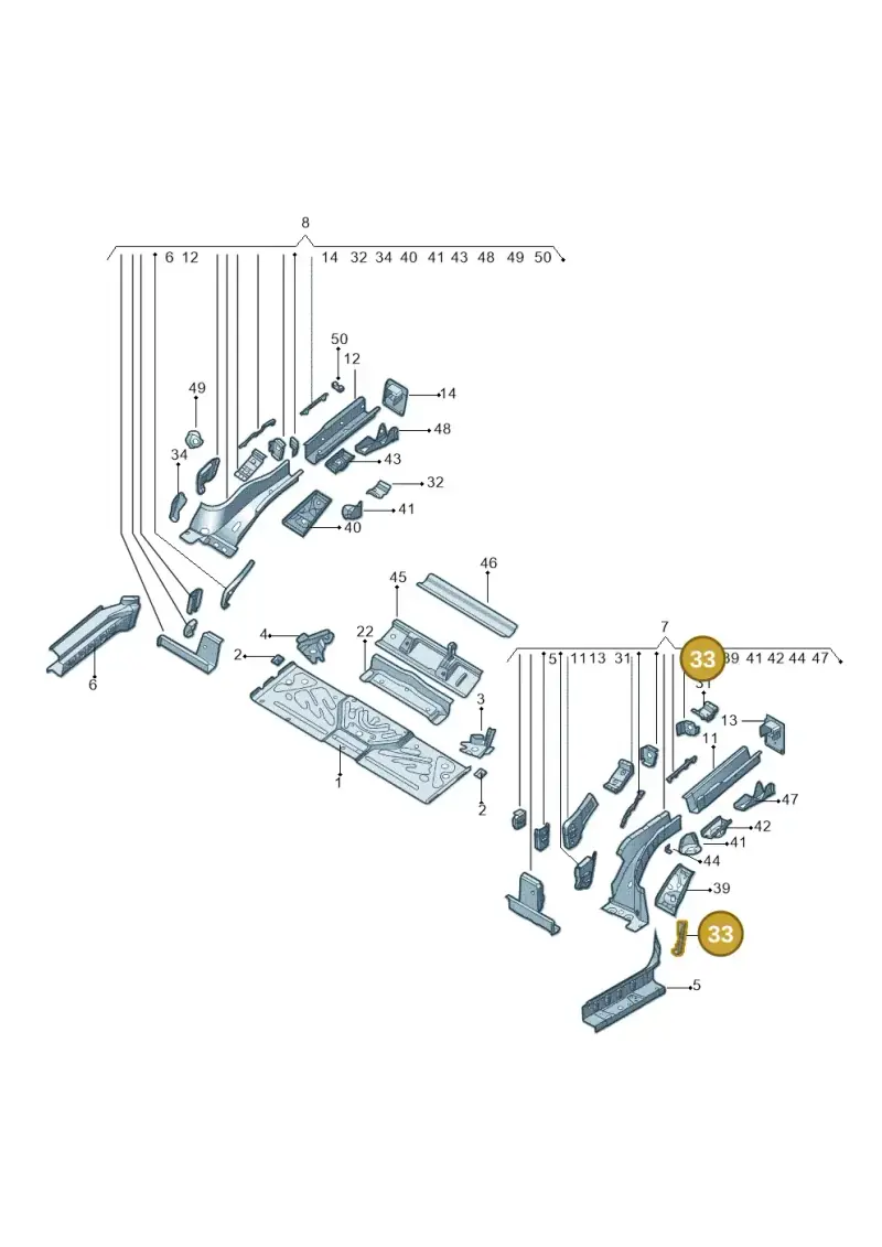 1EA802397A — Audi Q5 e-tron (2021-) diagram 11d803020, position 33