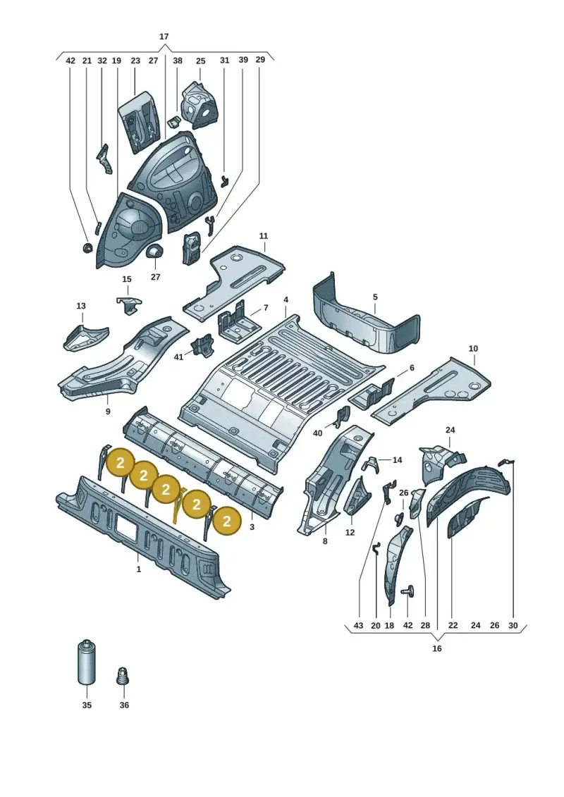 1EA802589 — Audi Q4 Sportback (2021-2022) diagram 89a803015, position 2