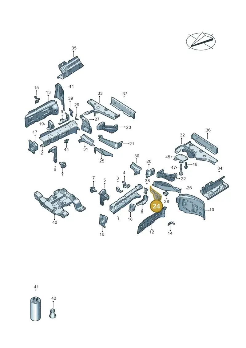 1EA802747 — Audi Q4 Sportback (2021-2022) diagram 89a803000, position 24