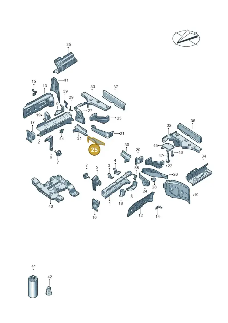 1EA802748 — Audi Q4 Sportback (2021-2022) diagram 89a803000, position 25