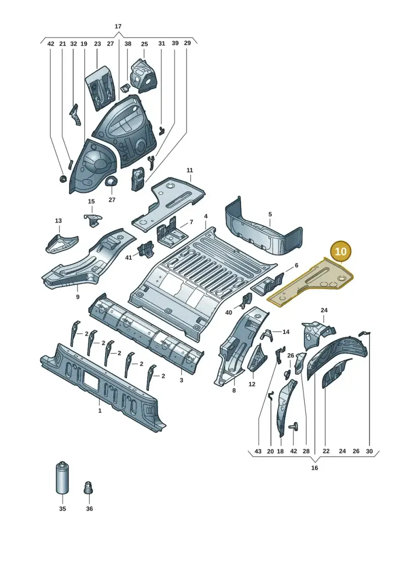 1EA802851A — Audi Q4 Sportback (2021-2022) diagram 89a803015, position 10