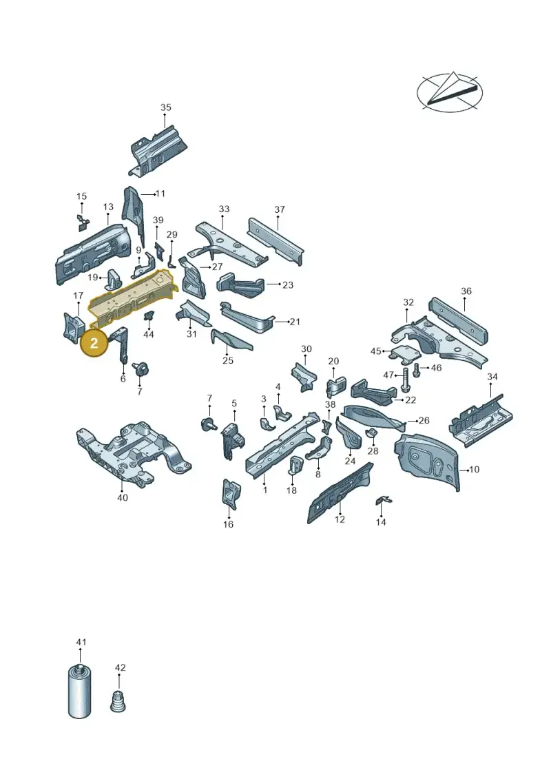 1EA803110 — Audi Q4 Sportback (2021-2022) diagram 89a803000, position 2