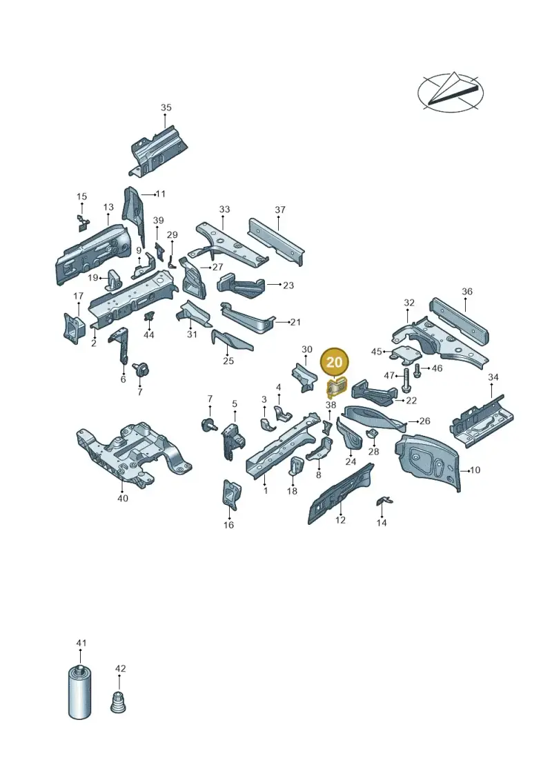 1EA803211 — Audi Q4 Sportback (2021-2022) diagram 89a803000, position 20