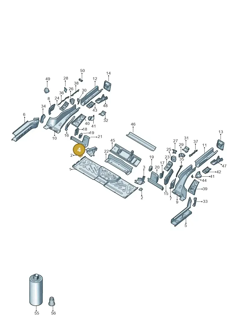 1EA803250 — Audi Q4 Sportback (2021-2022) diagram 89a803020, position 4