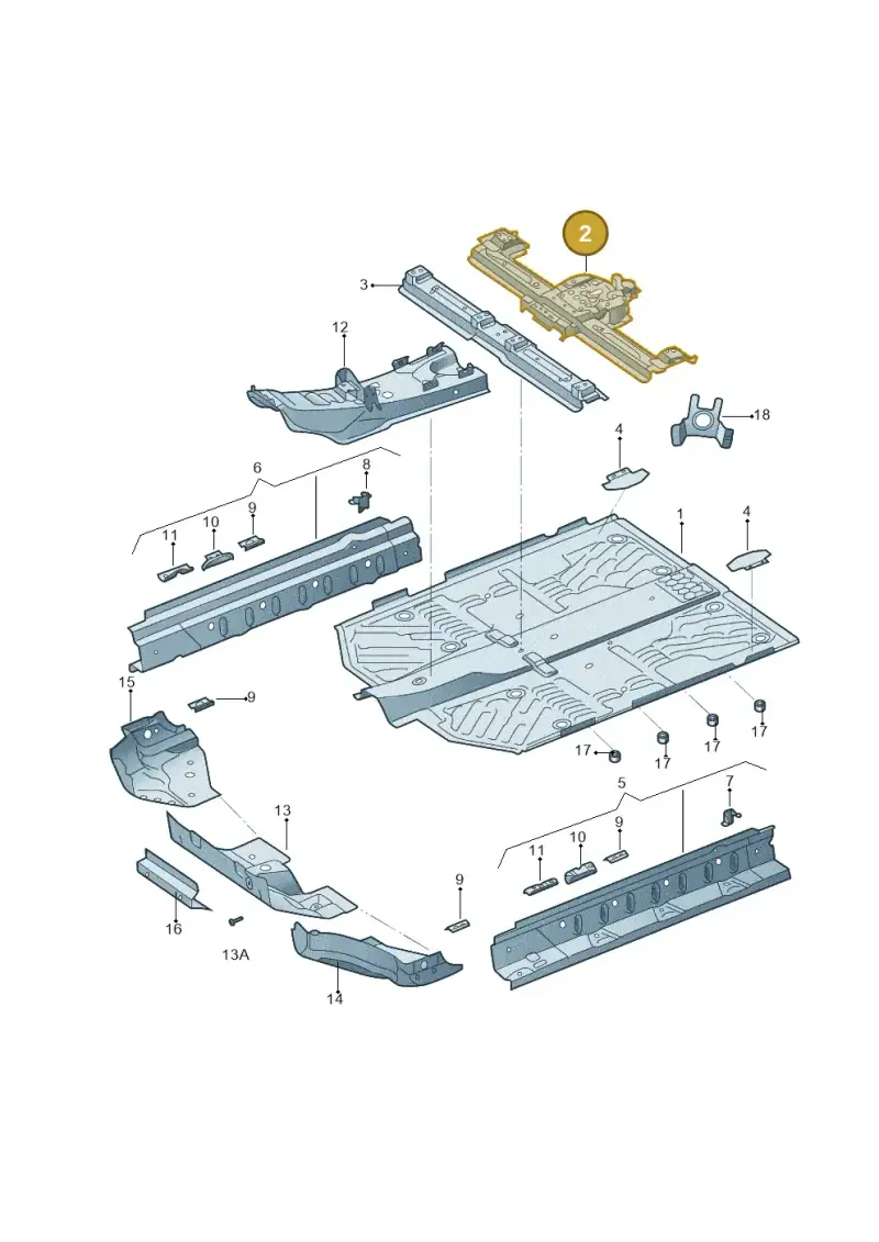 1EA803301A — Audi Q5 e-tron (2021-) diagram 12d803100, position 2