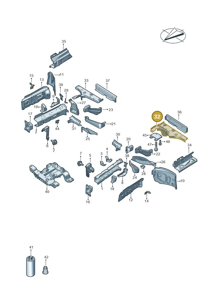 1EA803351 — Audi Q4 Sportback (2021-2022) diagram 89a803000, position 32