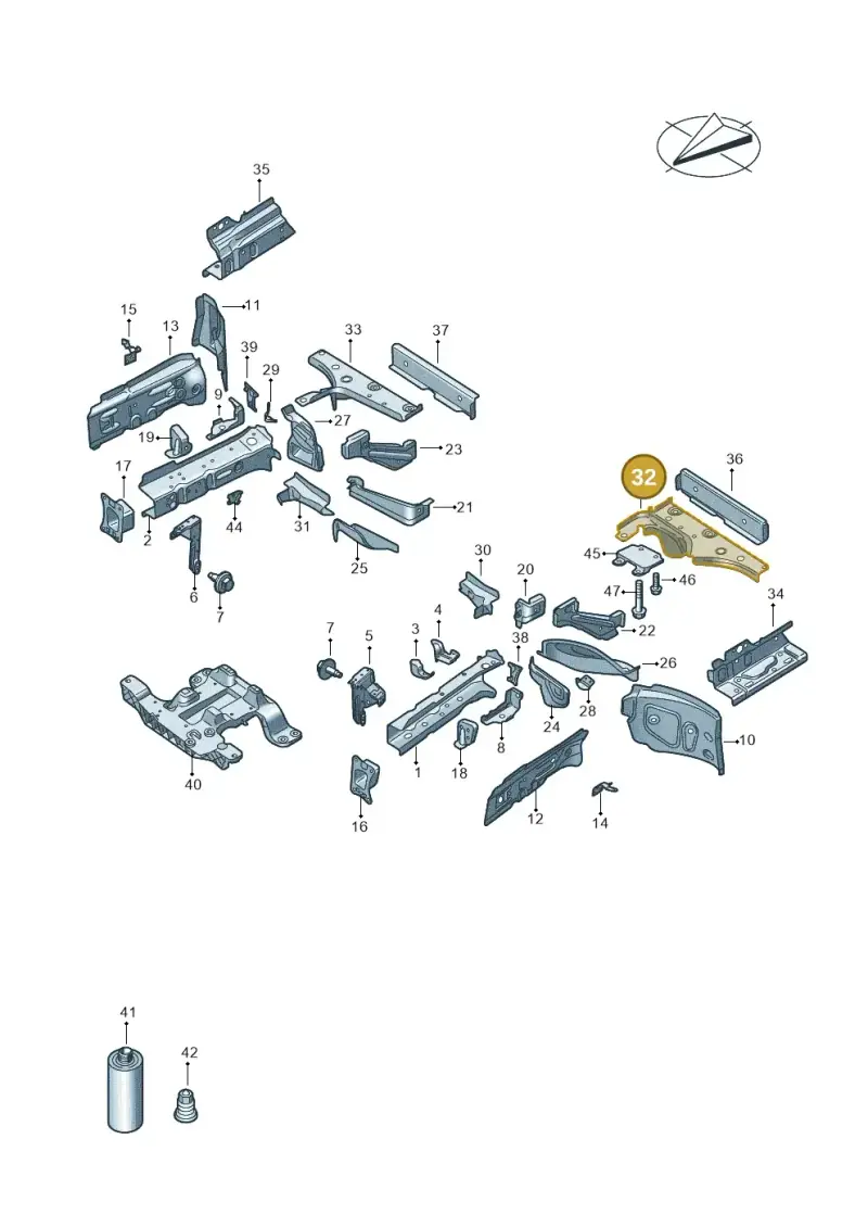 1EA803351 — Audi Q4 Sportback (2021-2022) diagram 89a803000, position 32