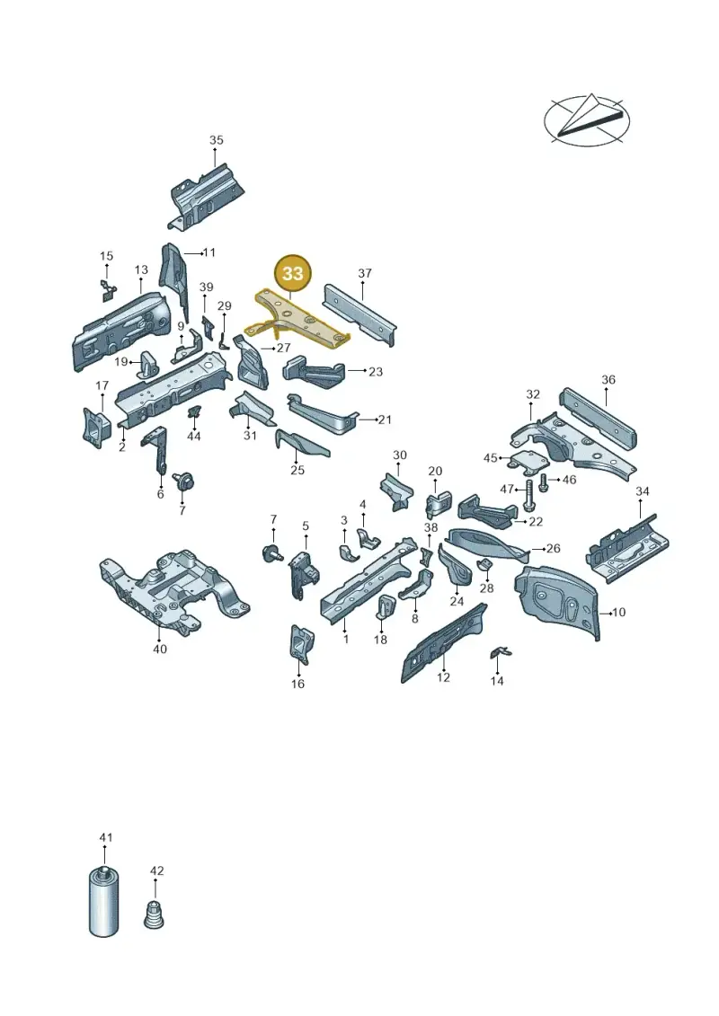 1EA803352E — Audi Q4 Sportback (2021-2022) diagram 89a803000, position 33