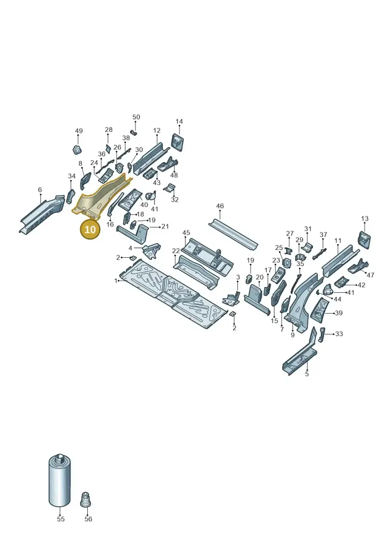 1EA803506 — Audi Q4 Sportback (2021-2022) diagram 89a803020, position 10