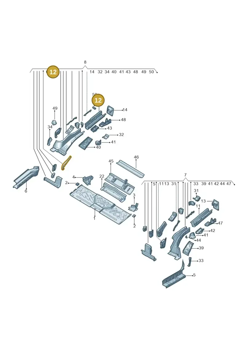 1EA803508A — Audi Q5 e-tron (2021-) diagram 11d803020, position 12