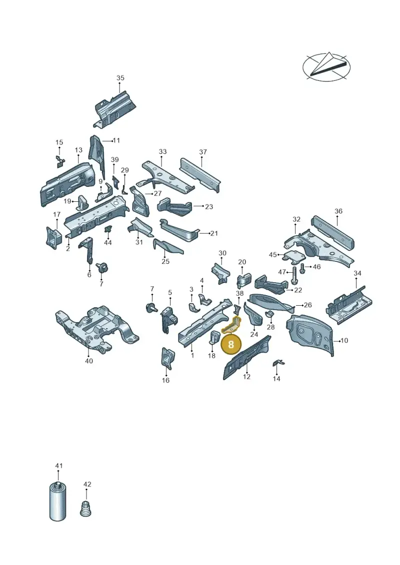 1EA803773 — Audi Q4 Sportback (2021-2022) diagram 89a803000, position 8