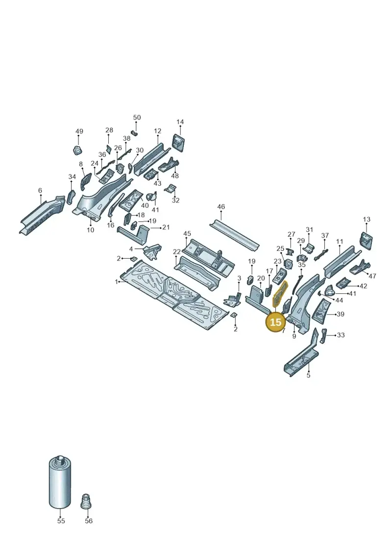 1EA803775 — Audi Q4 Sportback (2021-2022) diagram 89a803020, position 15