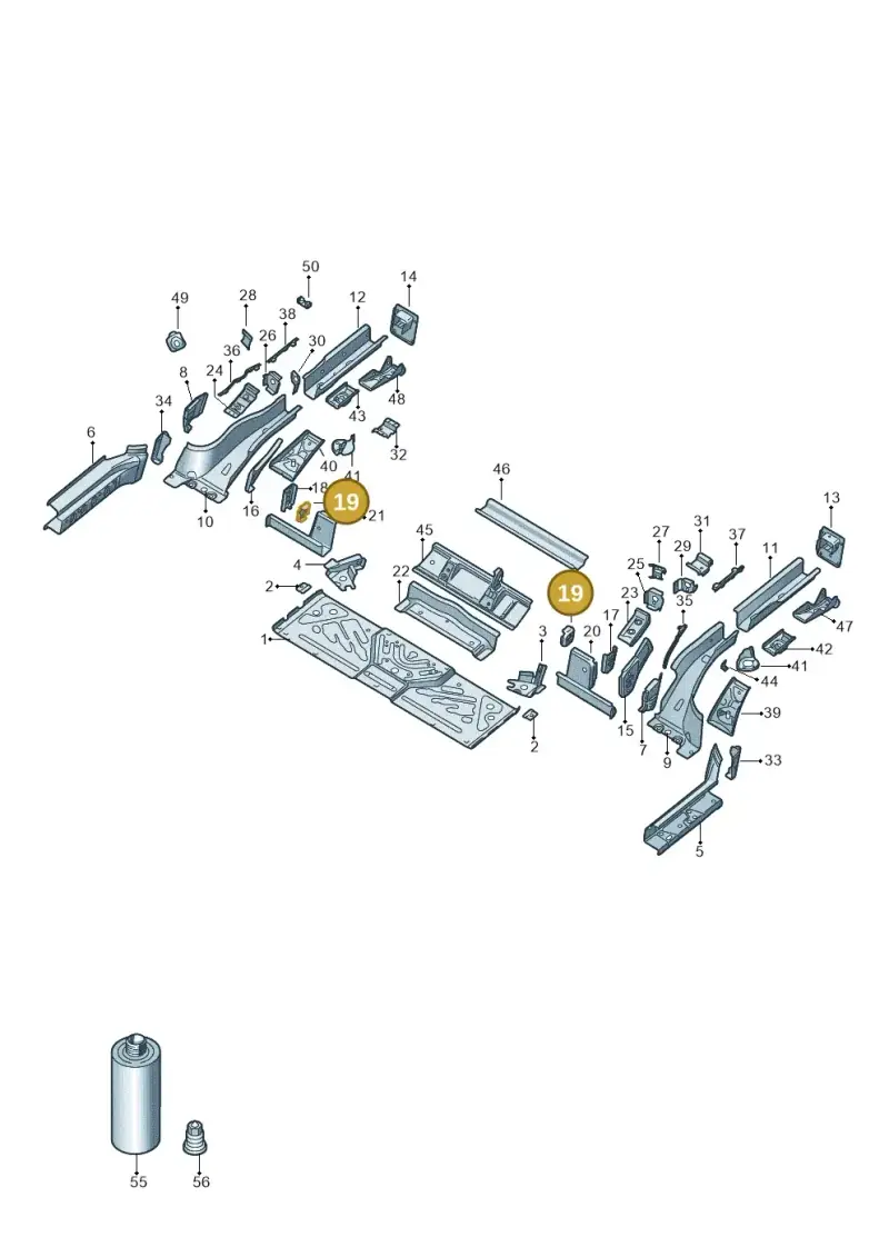 1EA803791 — Audi Q4 Sportback (2021-2022) diagram 89a803020, position 19