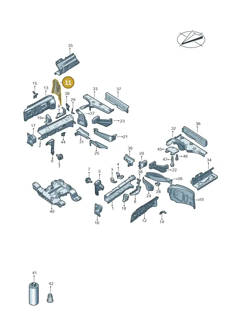 1EA804120A — Audi Q4 Sportback (2021-2022) diagram 89a803000, position 11