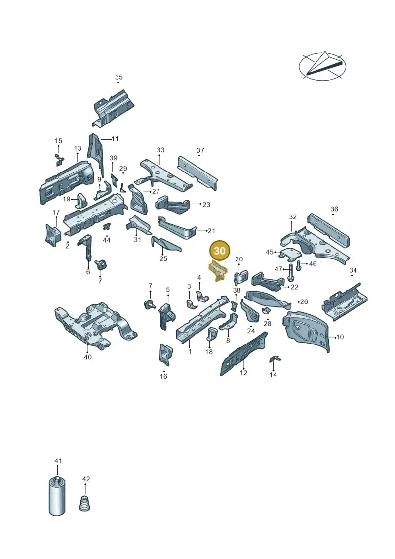 1EA804425E — Audi Q4 Sportback (2021-2022) diagram 89a803000, position 30