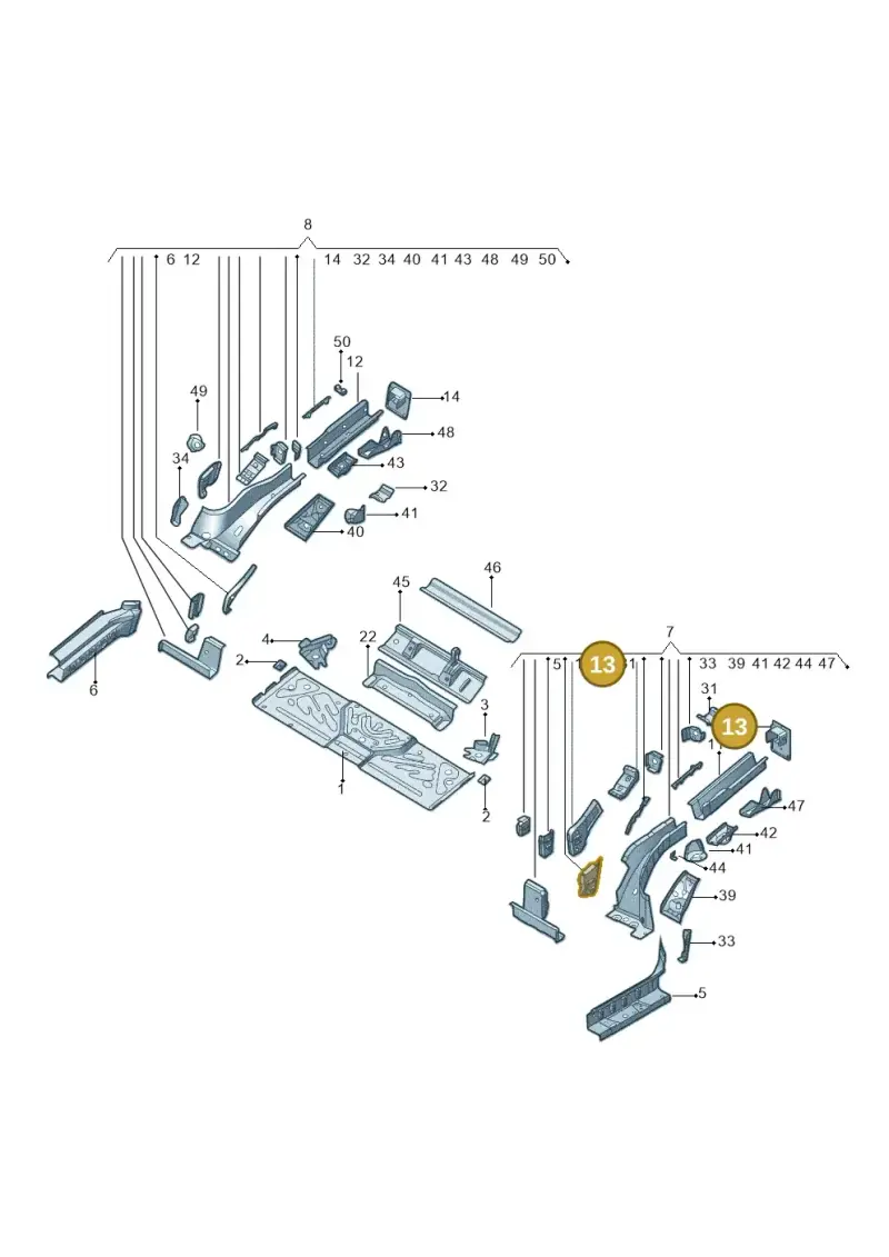 1EA804473A — Audi Q5 e-tron (2021-) diagram 11d803020, position 13