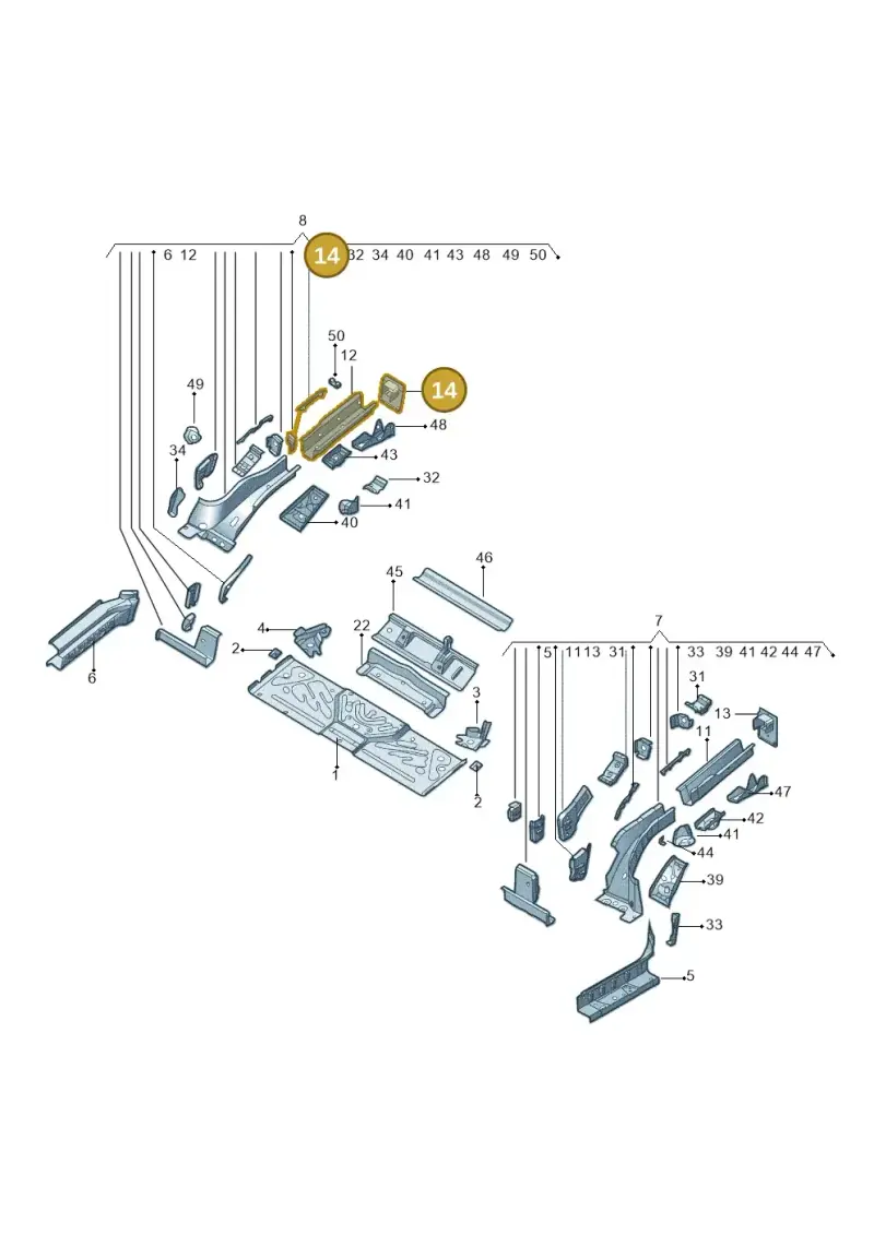 1EA804474A — Audi Q5 e-tron (2021-) diagram 11d803020, position 14