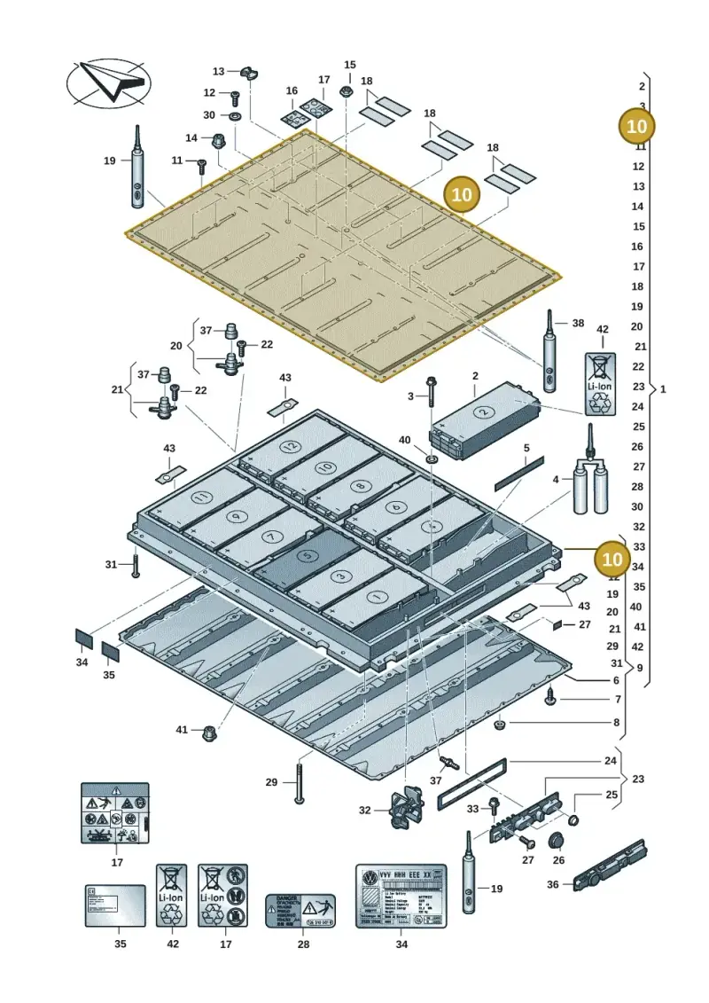 1EA804841AK — Audi Q4 Sportback (2021-2022) diagram 082915052, position 10