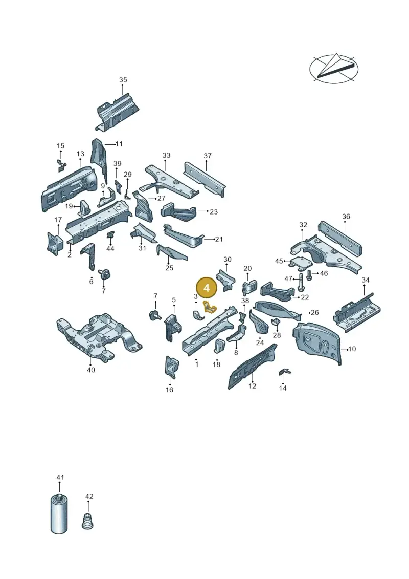1EA805454 — Audi Q4 Sportback (2021-2022) diagram 89a803000, position 4