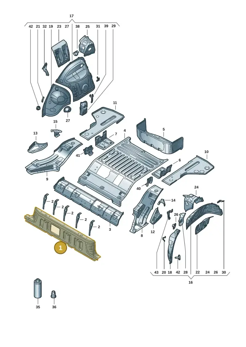1EA813147A — Audi Q4 Sportback (2021-2022) diagram 89a803015, position 1