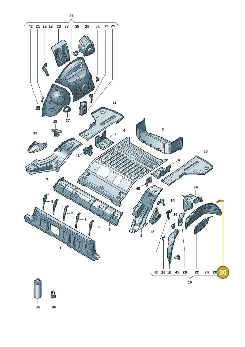 1EA813695 — Audi Q4 Sportback (2021-2022) diagram 89a803015, position 30
