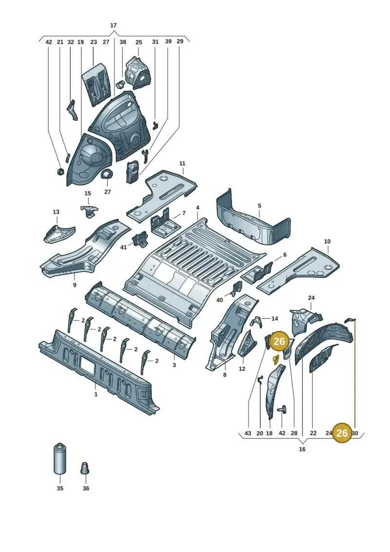 1EA813721 — Audi Q4 Sportback (2022-) diagram 89a803015, position 26