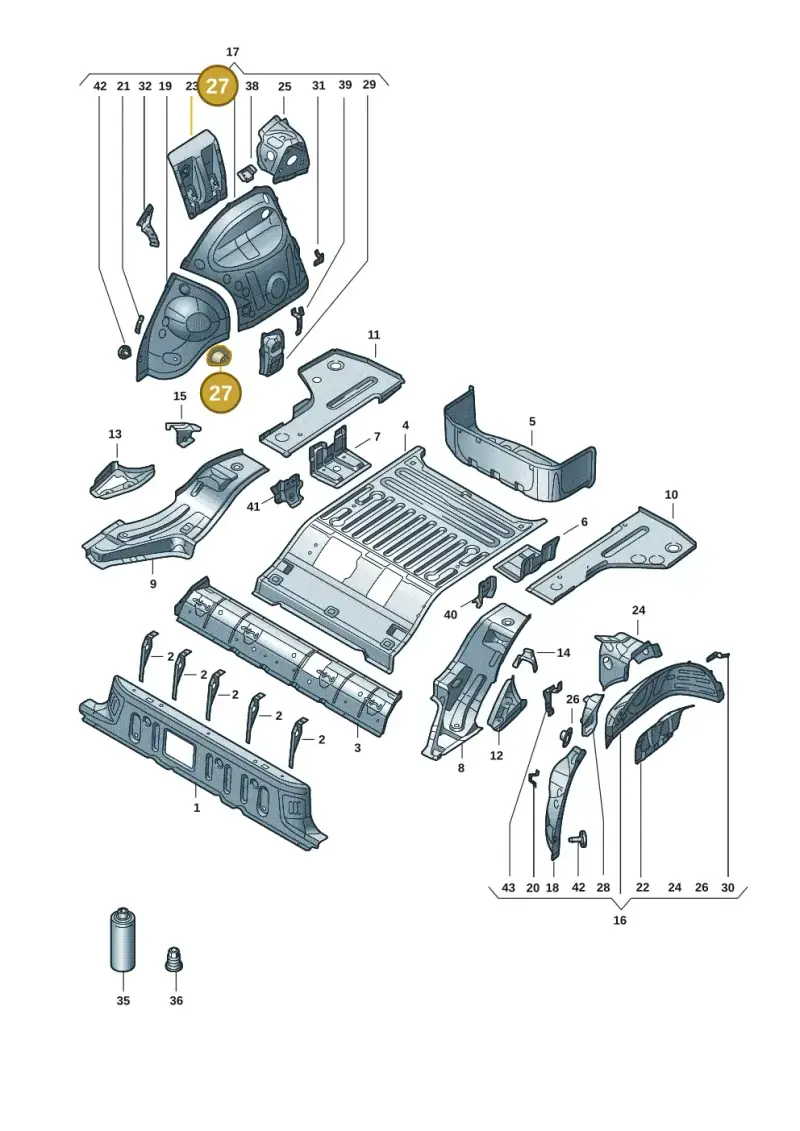 1EA813722 — Audi Q4 Sportback (2022-) diagram 89a803015, position 27