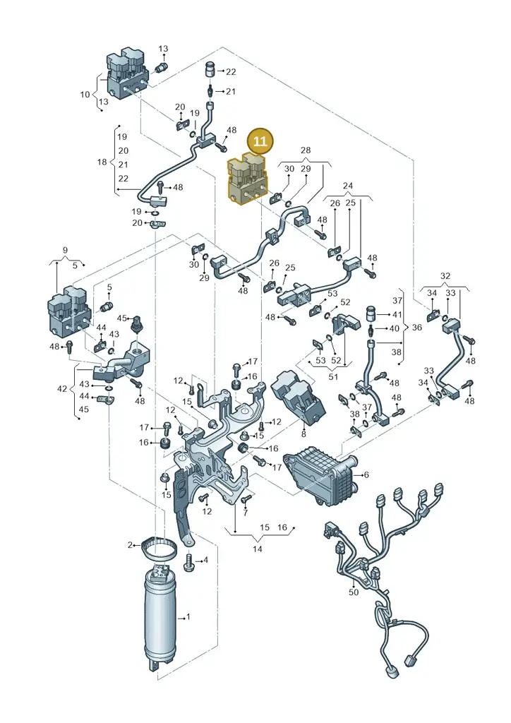 1EA816681E — Audi Q4 Sportback (2021-2022) diagram 89a260755, position 11