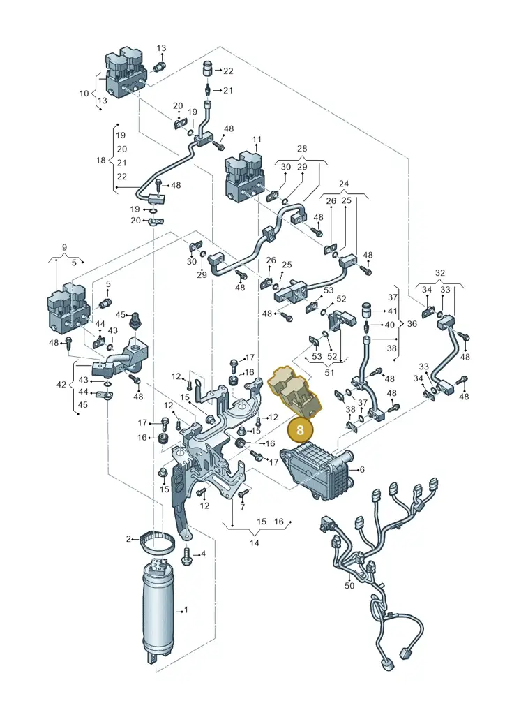 1EA816701E — Audi Q4 Sportback (2021-2022) diagram 89a260755, position 8
