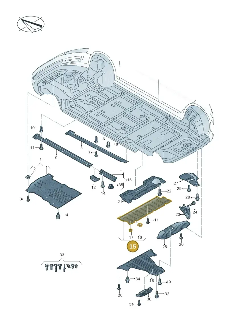 1EA825101E — Audi Q4 Sportback (2021-2022) diagram 89a825000, position 15