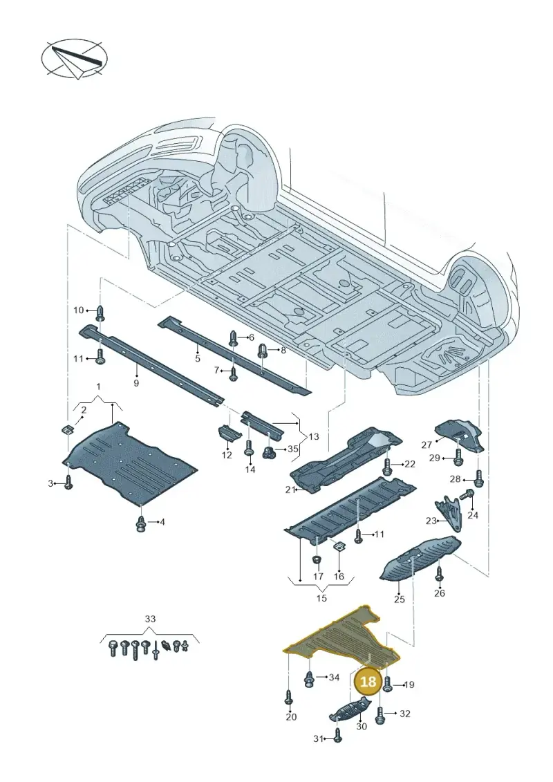 1EA825102D — Audi Q4 Sportback (2021-2022) diagram 89a825000, position 18