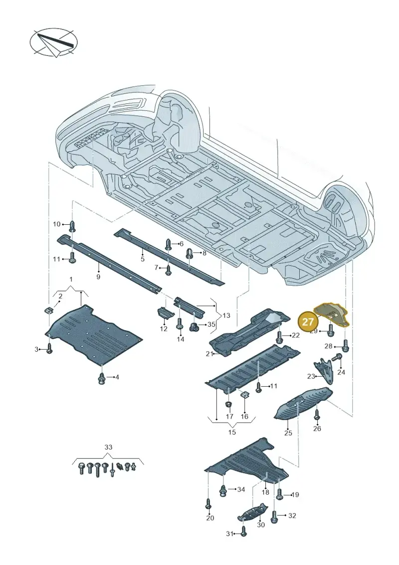 1EA825921C — Audi Q4 Sportback (2021-2022) diagram 89a825000, position 27