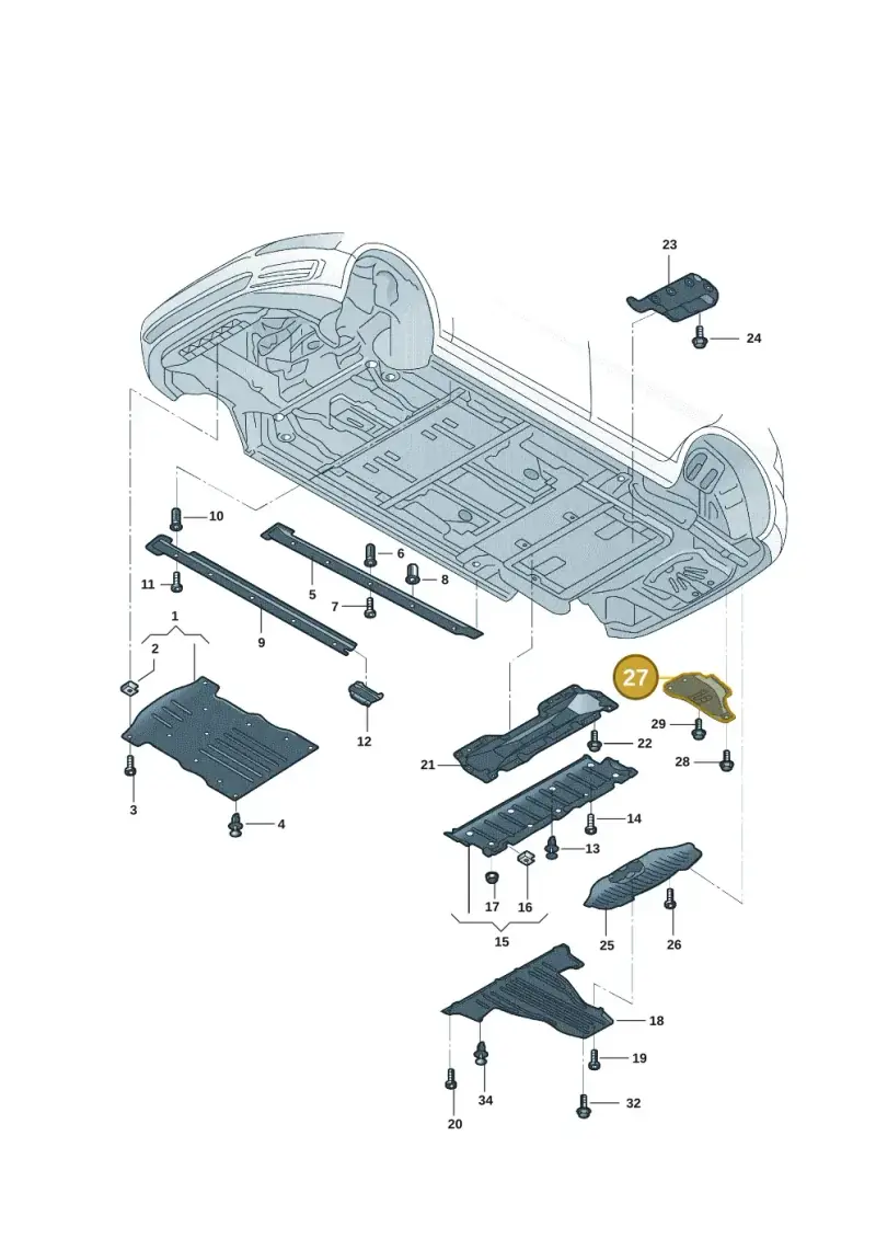 1EA825921C — Audi Q5 e-tron (2021-) diagram 89d825000, position 27