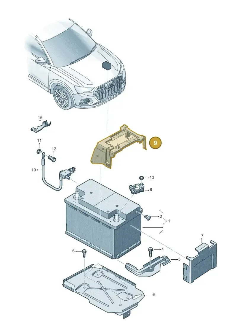 1EA915345 — Audi Q4 Sportback (2022-) diagram 89a915000, position 9