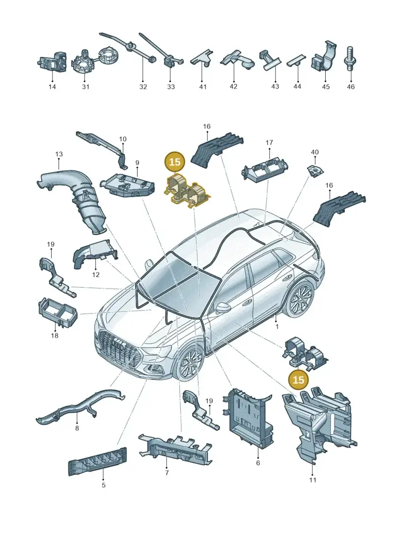 1EA937546 — Audi Q4 Sportback (2021-2022) diagram 89a971800, position 15