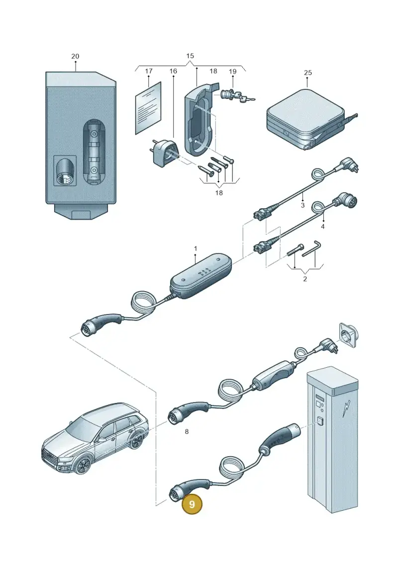 1EA971639G — Audi A3 Sportback (2019-2021) diagram 586970000, position 9