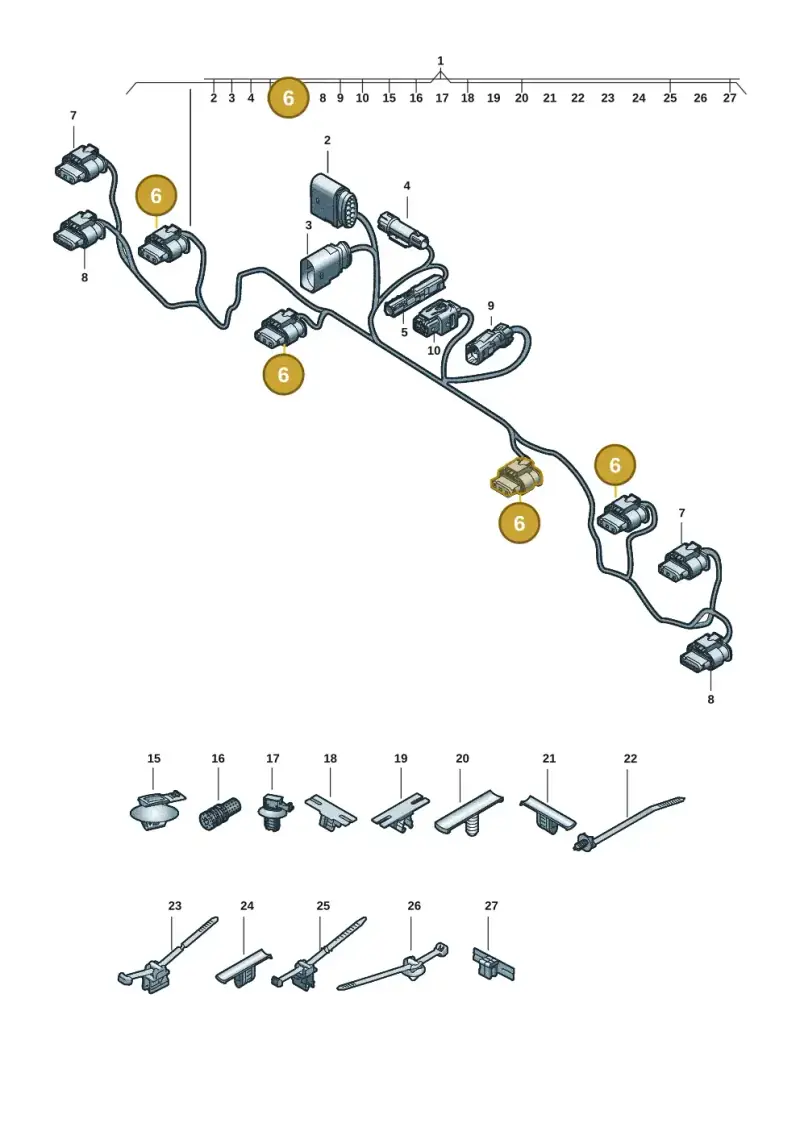 1EA973703D — Audi Q6 e-tron (2023-) diagram f5s972700, position 6