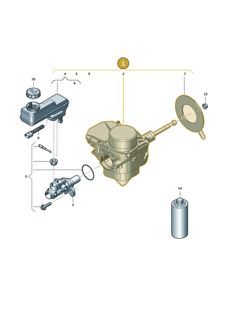1EB614105T — Audi Q4 Sportback (2021-2022) diagram 10a612000, position 1