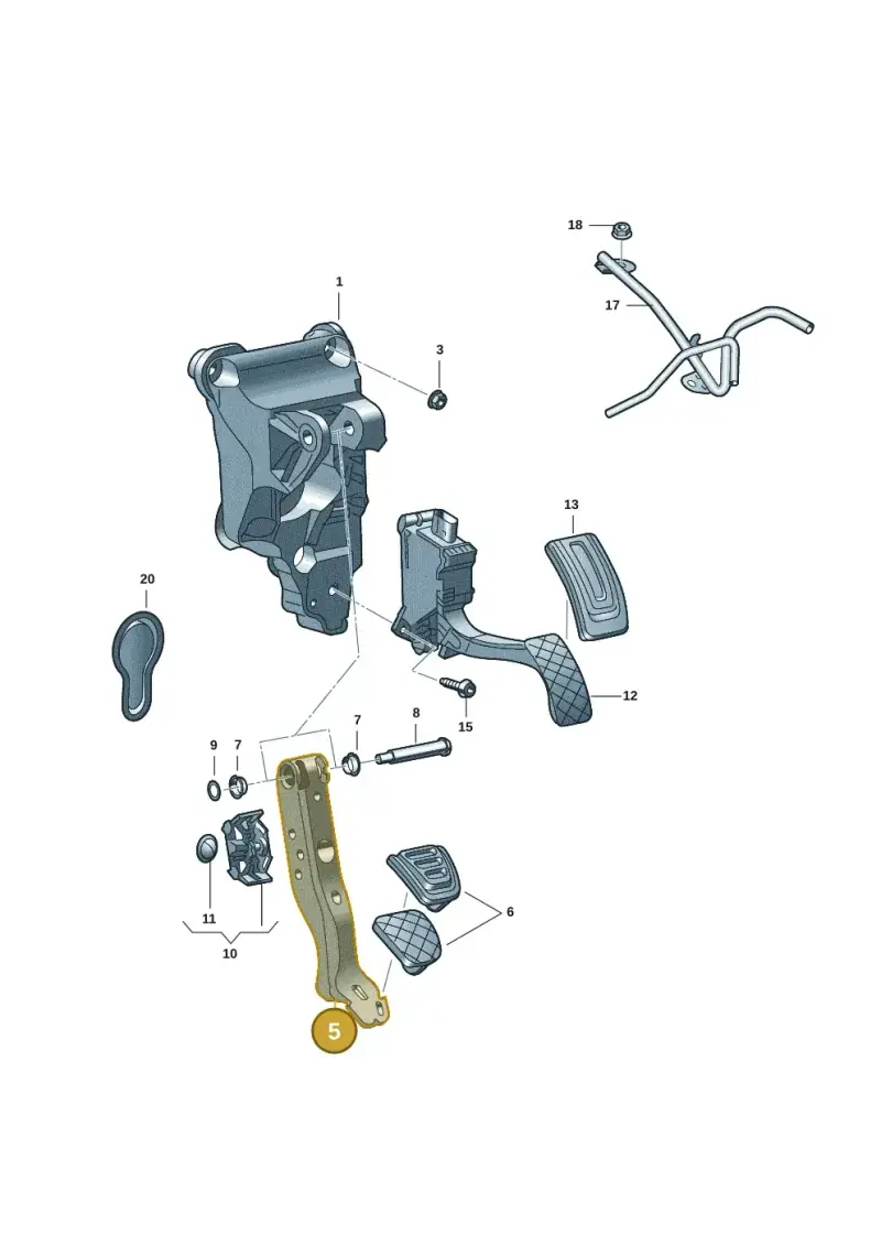 1EC723151A — Audi Q4 Sportback (2021-2022) diagram 89a723250, position 5