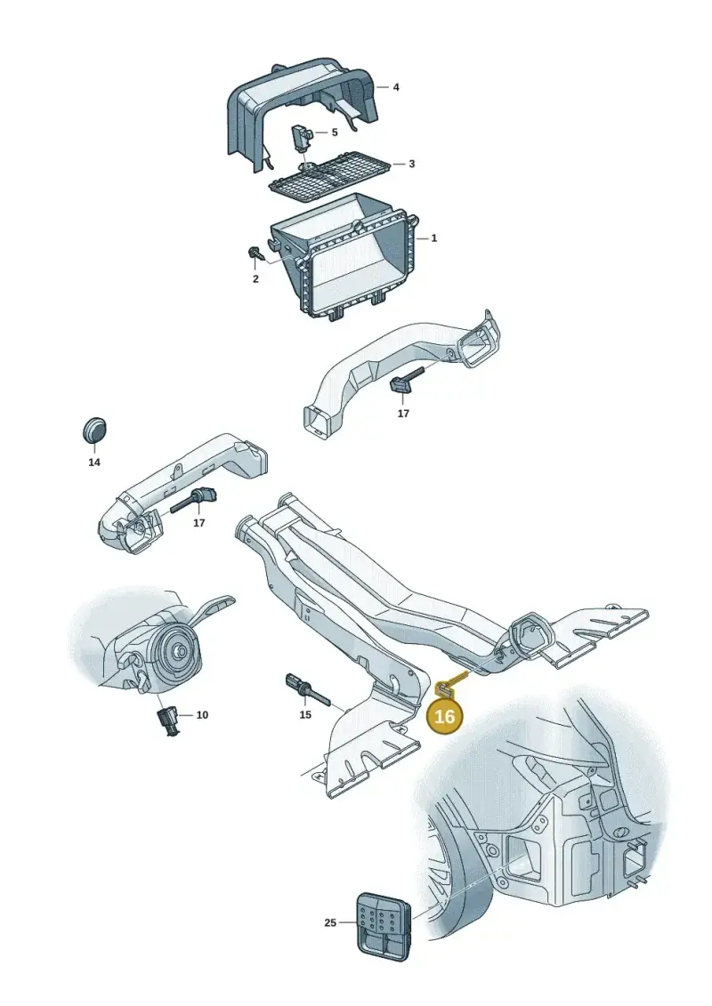 1EE907543A — Audi Q6 e-tron (2023-) diagram f5s819100, position 16