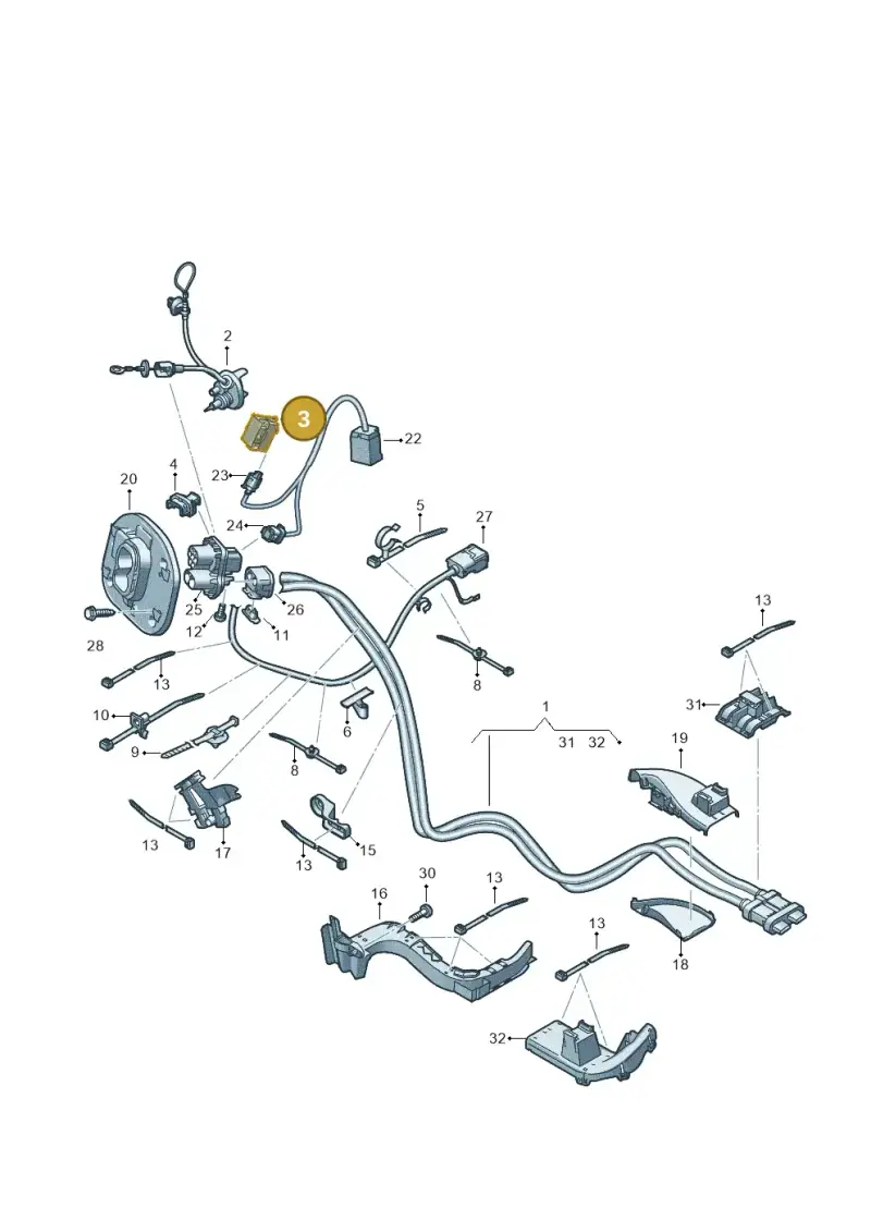 1EE915651 — Audi Q4 Sportback (2021-2022) diagram 89a970320, position 3