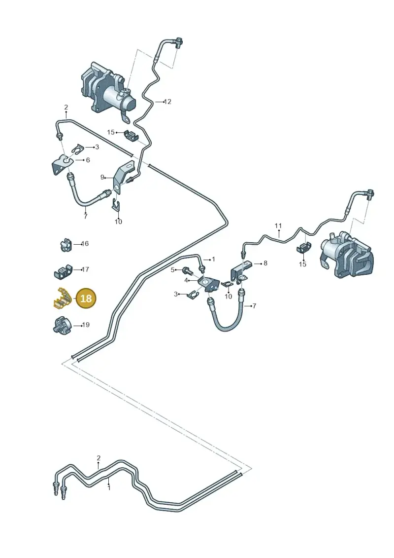 1H0611797 — Audi A1 Sportback (2014-2018) diagram 708611300, position 18