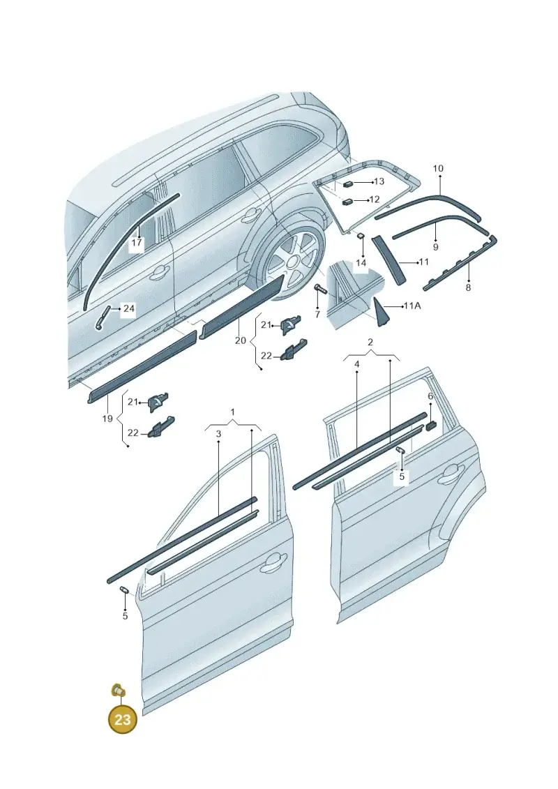 1H0853586 — Audi Q5 qu. 2.0 (2009-2018) diagram 687853020, position 23