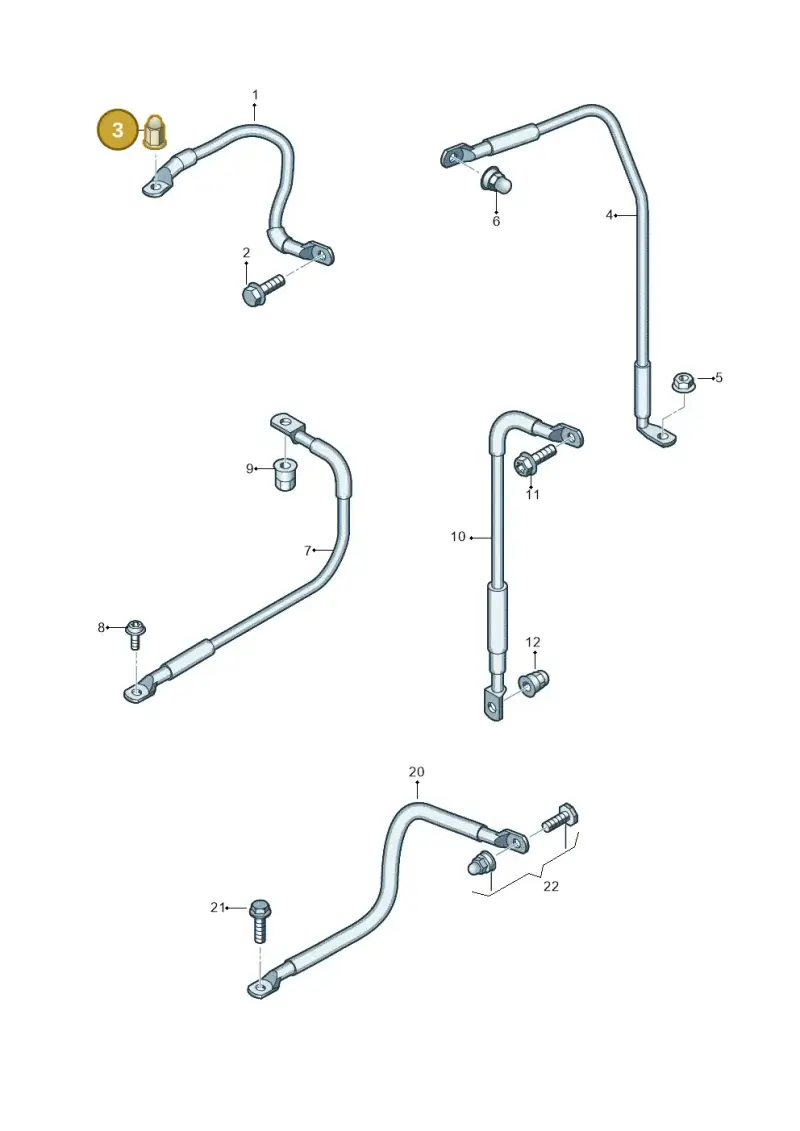 1H0853586 — Audi Q8 Quattro 3,0 (2018-) diagram 859972090, position 3