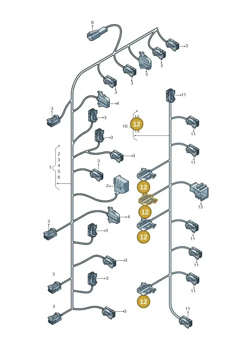 1H0972702A — Audi A8L (2017-2022) diagram 838972600, position 12