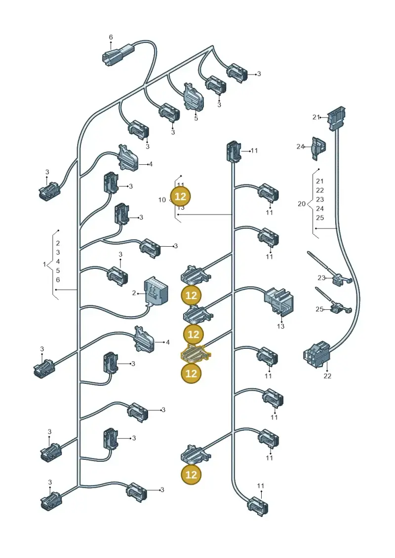 1H0972702A — Audi RS Q8 Quattro (2019-) diagram 859972700, position 12