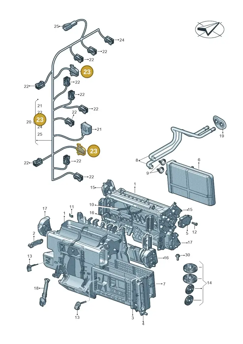 1H0972702A — Audi RS6 Avant (2019-) diagram 435820021, position 23