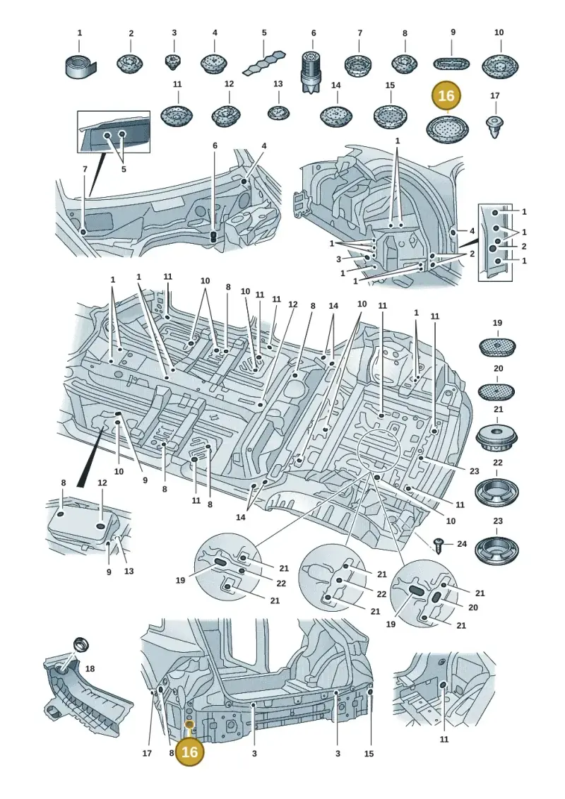 1H4971908A — Audi RS Q8 Quattro (2019-) diagram 429803036, position 16