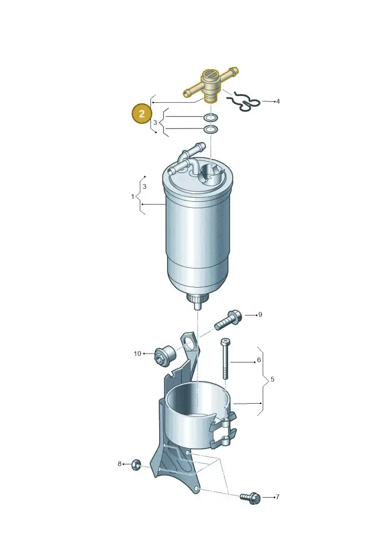 1J0127247A — Audi A4/S4 Cabrio./qu. 07> (2006-) diagram 249127400, position 2