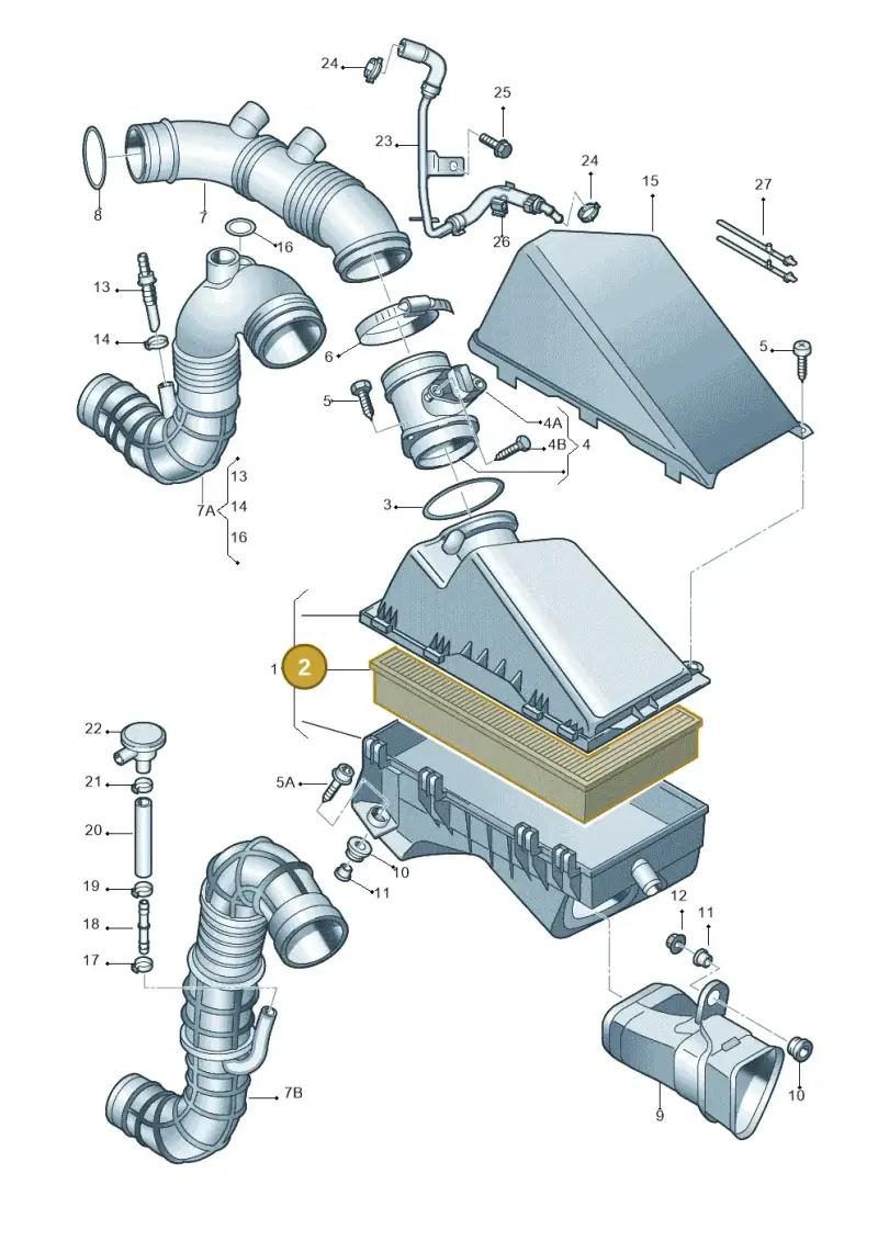 1J0129620 — Audi TT Coupe/Roadster (2002-2006) diagram 229129150, position 2